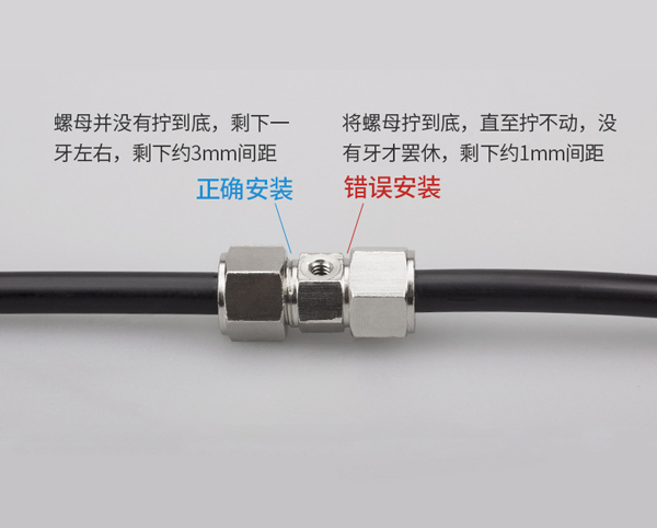 噴霧設備專用卡套式連接件